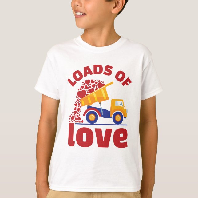 Camiseta Muchachos El día de San Valentín de Love Truck (Anverso)