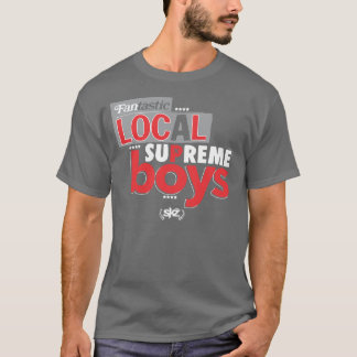 Camiseta Muchachos supremos (gris, rojos)
