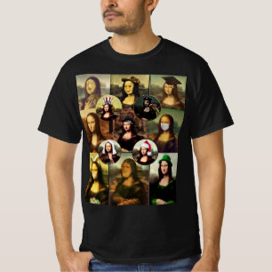 Camiseta Muchas caras de la Mona Lisa