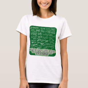 Camiseta Muchas emociones cambian el lema de Chalkboard