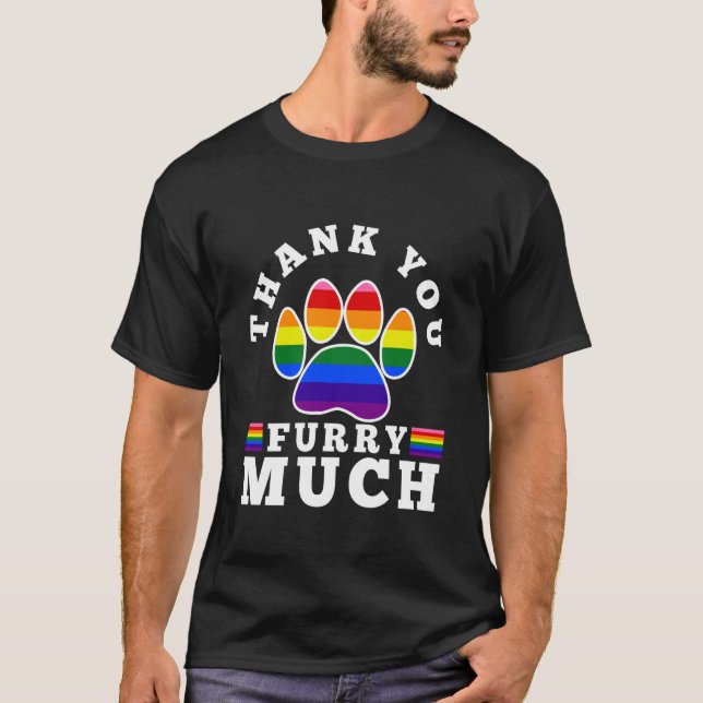 Camiseta Muchas Gracias Peludo (Anverso)