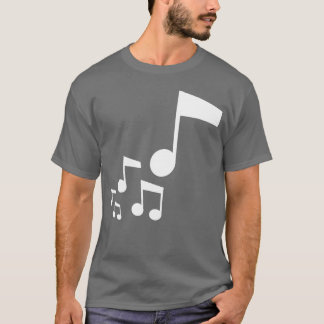 Camiseta Muchas notas musicales Instrumento musical Sonido