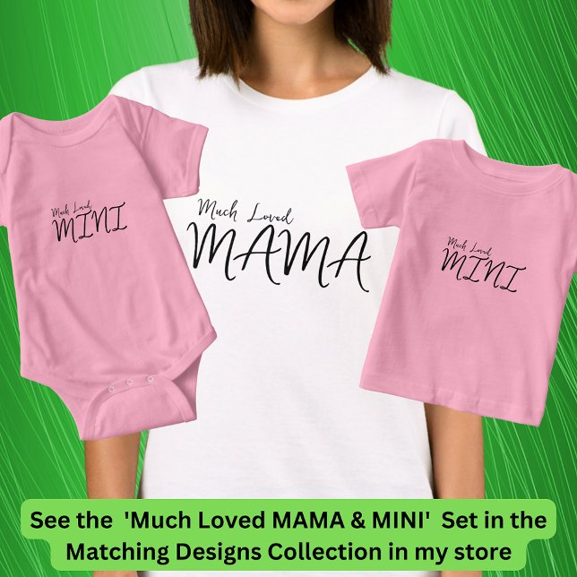 Camiseta Mucho amor MAMA que coincide con mamá bebé, editar (Subido por el creador)
