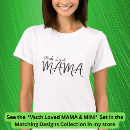Camiseta Mucho amor MAMA que coincide con mamá niño bebé Ed