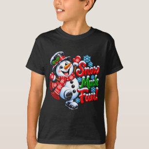 Camiseta Mucho Diversión de Muñeco de Nieve