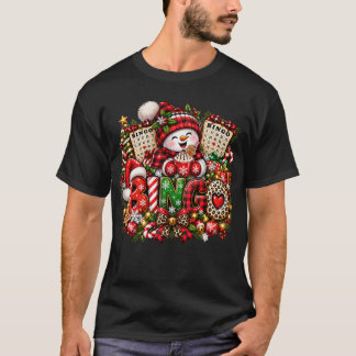 Camiseta Mucho Diversión en el Bingo con Nieve | Muñeco de