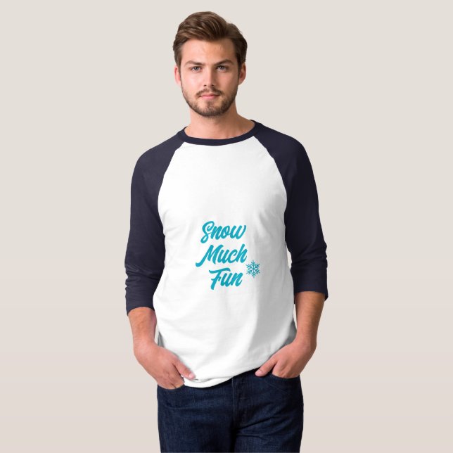 Camiseta Mucho Diversión en la Nieve (Anverso completo)