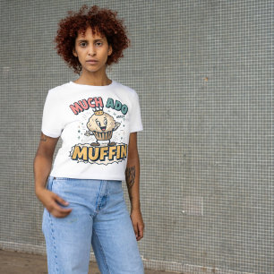 Camiseta Mucho ruido por la magdalena Shakespeare broma div