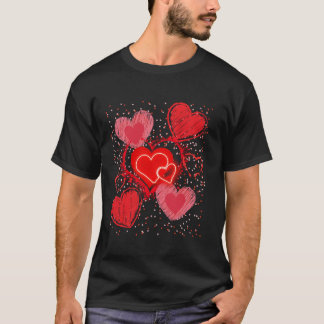 CAMISETA MUCHOS CORAZONES DEL DÍA DE LA MADRE AMOR