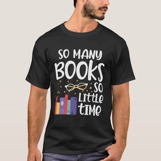 Camiseta Muchos Libros Son Tan Graciosos Al Leer Bookworm (Anverso)