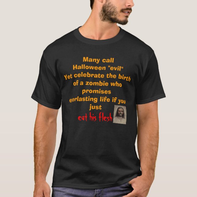 Camiseta Muchos llaman Halloween "mal " con todo celebran (Anverso)