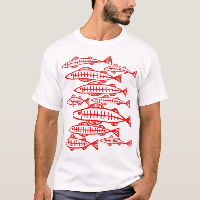 Camiseta Muchos peces (Anverso)