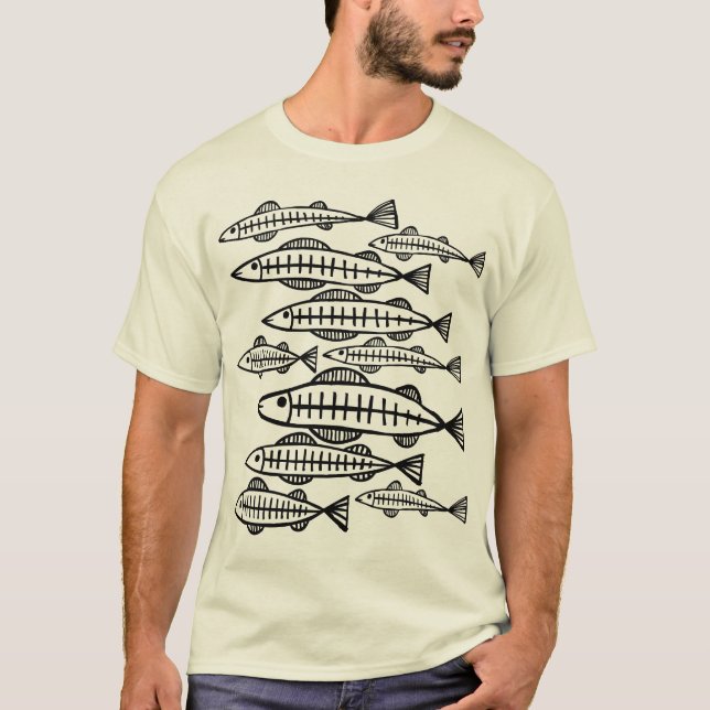 Camiseta Muchos peces (Anverso)