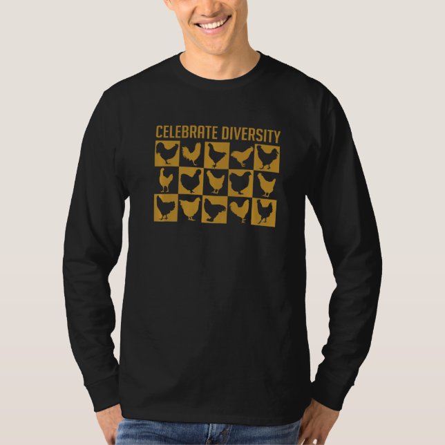 Camiseta Muchos Pollos Diferentes Cultivan Aves De Corral 1 (Anverso)
