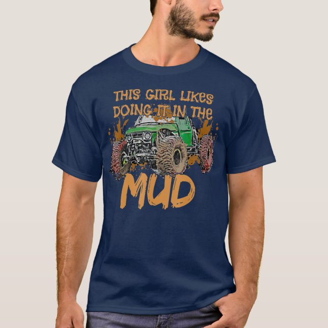 Camiseta Mud Bogging Mudding - Graciosa Novedad Tee Shirt (Anverso)