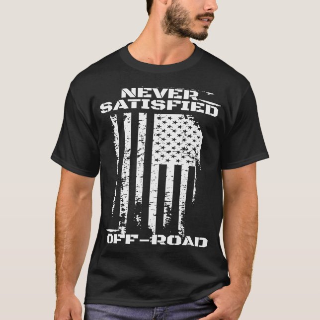 Camiseta Mud Boging Mudding Bandera de EEUU Patriótica  (Anverso)