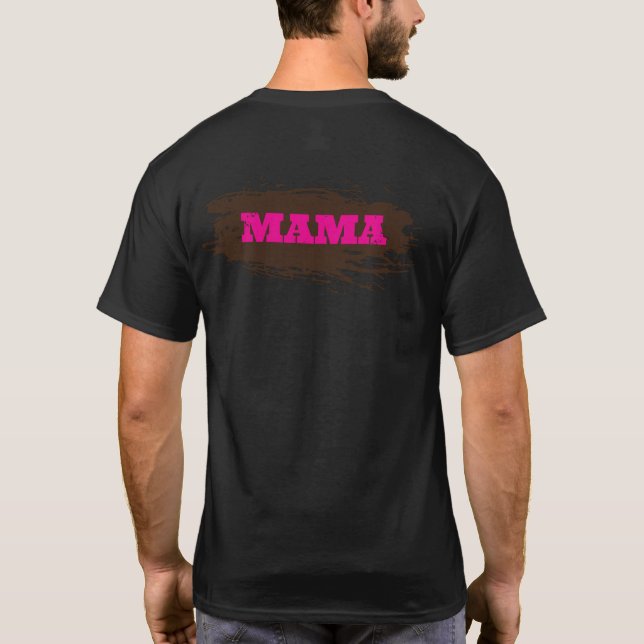Camiseta Mud Run Fun Nombre Personalizado (Reverso)