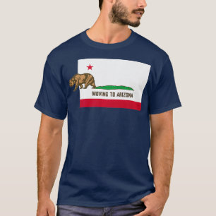 Camiseta Mudándose A Arizona Dejando A California Divertid
