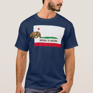 Camiseta Mudándose A Arizona Dejando A California Divertida
