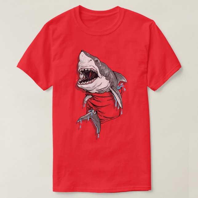 Camiseta MudgeWare Bolket Great White Shark Gift (Diseño del anverso)