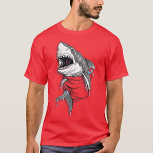 Camiseta MudgeWare Bolket Great White Shark Gift
