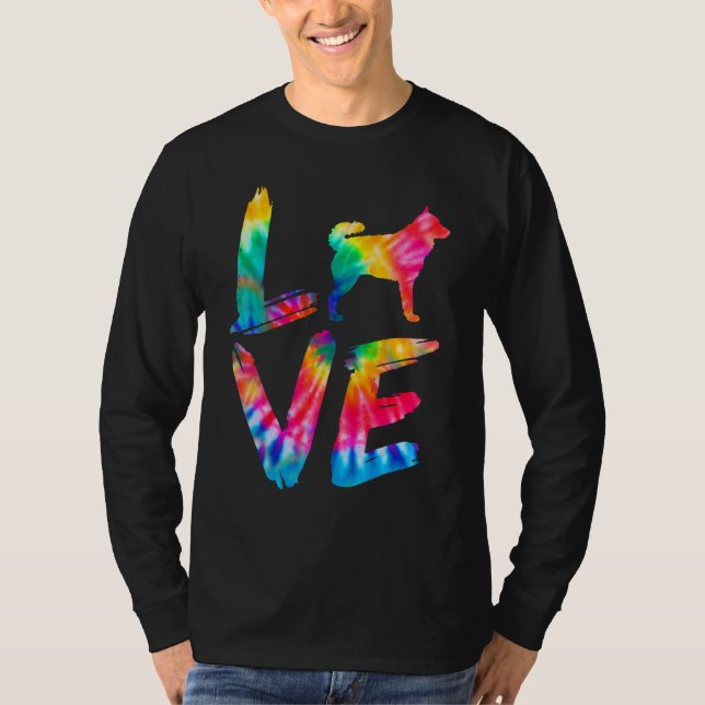 Camiseta Mudi Tie Dye Love Dog Mom (Anverso)