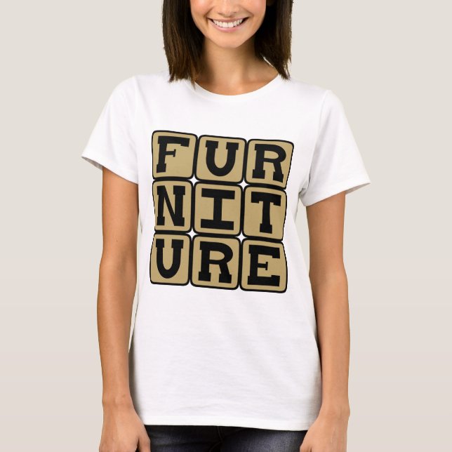 Camiseta Muebles, Artículos para el Hogar (Anverso)