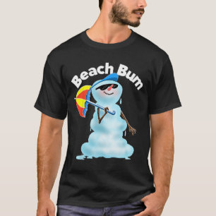 Camiseta Muelle de la Playa Muñeco de Nieve Navidad en Juli