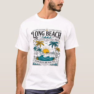 Camiseta Muelle de la puesta del sol en la costa del océano