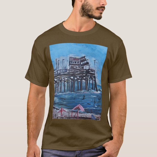 CAMISETA MUELLE DE NEWPORT BEACH (Anverso)