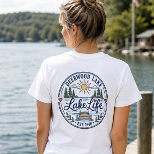 Camiseta Muelle de Pinos del Lago Deerwood Caprichoso
