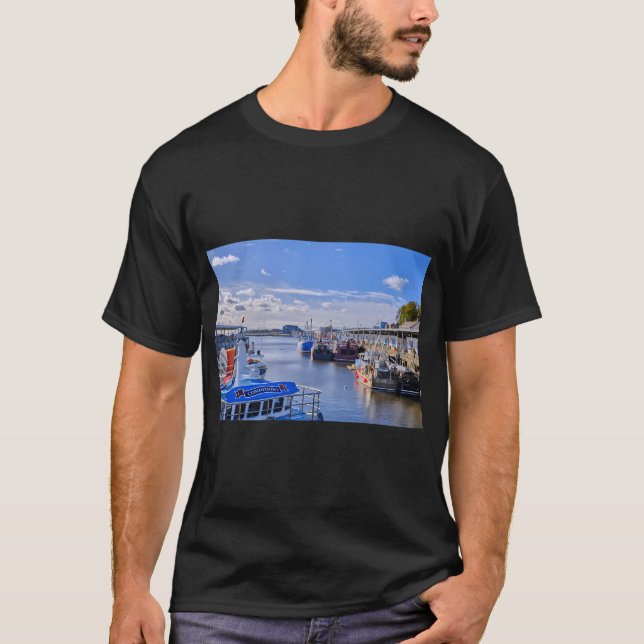 Camiseta Muelle del pescado de North Shields (Anverso)
