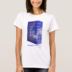 Camiseta Muelles calientes, Tile azul de CA Tile Reflection
