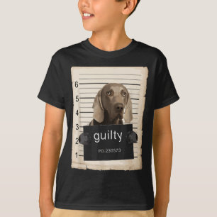 Camiseta Muerca de perro de Weimaraner mató a un perro malo