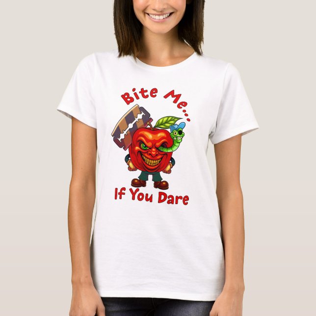 Camiseta Muérdeme… Si Te Atreves (Anverso)