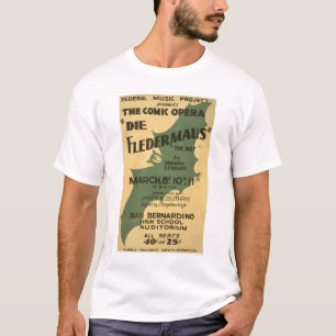 Camiseta Muere Fledermaus Strauss WPA 1938