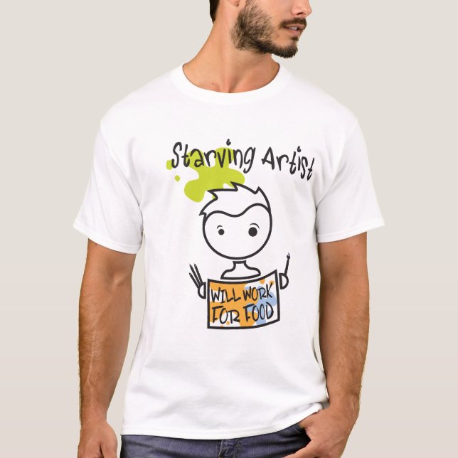 Camiseta muerta de hambre del artista (Anverso)