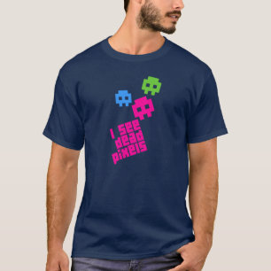 Camiseta muerta de los pixeles