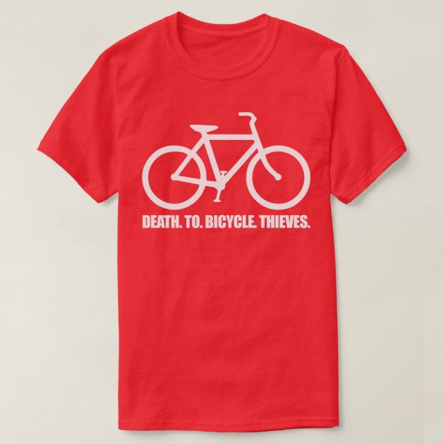 Camiseta ¡Muerte A Los Ladrones De Bicicletas! (Diseño del anverso)