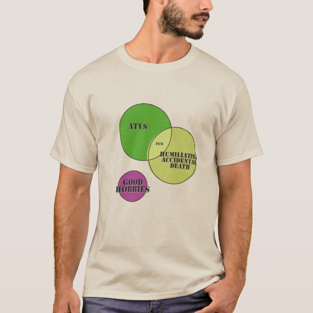 Camiseta Muerte accidental divertida y humillante: buenos a (Anverso)