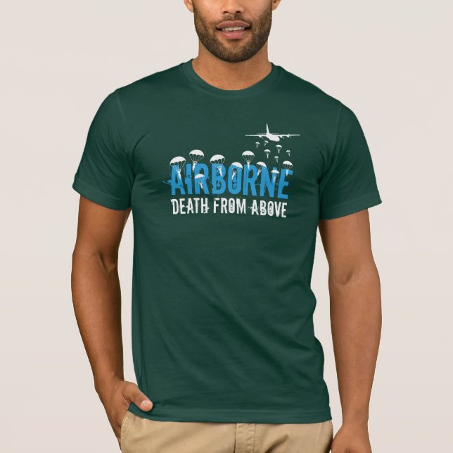 Camiseta Muerte aérea básica desde arriba (Anverso)