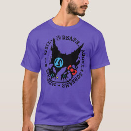 Camiseta Muerte, agonía y gritos cassettes y vinil