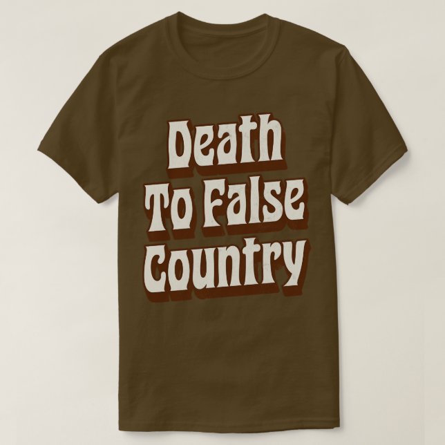 Camiseta Muerte Al País Falso (Diseño del anverso)