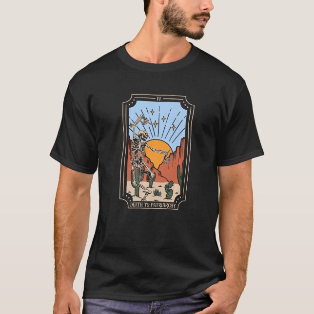 Camiseta Muerte Al Poder Chica De La Tarjeta Tarot Del Patr (Anverso)
