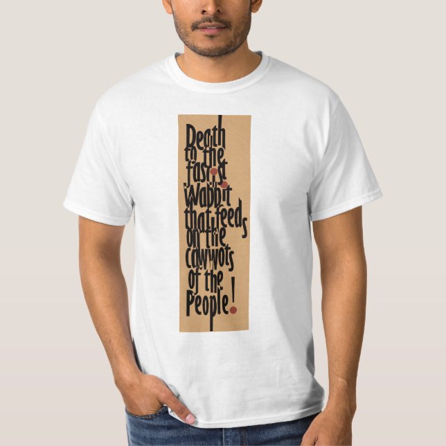 Camiseta Muerte al Wabbit fascista (Anverso)