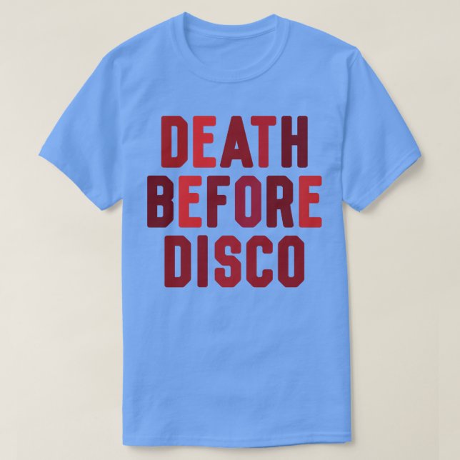 Camiseta Muerte antes de disco (Diseño del anverso)