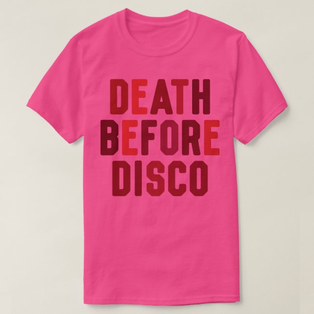 Camiseta Muerte antes de disco (Diseño del anverso)