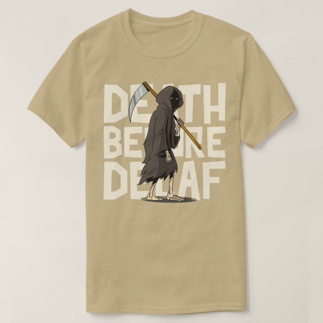 Camiseta Muerte antes de la Decoración 1 (Diseño del anverso)