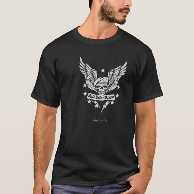 Camiseta Muerte antes de la deshonra (Anverso)