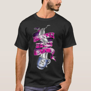 Camiseta Muerte antes de la sorda, graciosa gráfica del tat